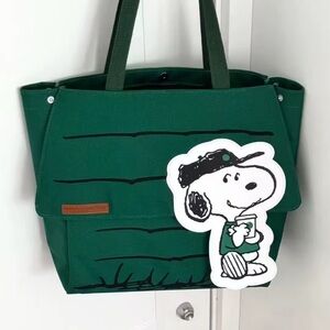 Adorable Snoopy Peanuts Starbucks Canvas Large Totes